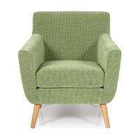 Kelso Fabric Armchair Green