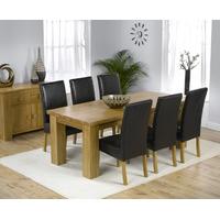Kentucky 200cm Oak Dining Table with Rustique Chairs