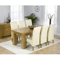 Kentucky 200cm Oak Dining Table with Cannes Chairs