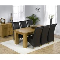Kentucky 200cm Oak Dining Table with Kentucky Chairs