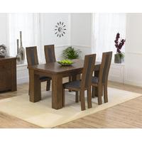 Kentucky 150cm Dark Oak Dining Table with Toronto Chairs