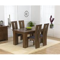 kentucky 150cm dark oak dining table with montreal chairs