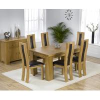 Kentucky 180cm Oak Dining Table with Toronto Chairs