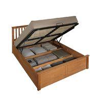 Kensington Wooden Storage Bed King Oak