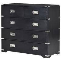 Kensington Black 2 Over 3 Chest of Drawer