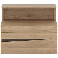 kensington oak wall fixing bedside cabinet 2 right hand drawer