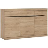 kensington oak sideboard 3 door 3 drawer