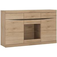 Kensington Oak Glazed Sideboard - 3 Door 3 Drawer