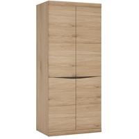 kensington oak cupboard tall wide 2 door