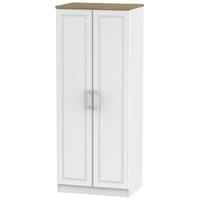 Kent White Ash and Oak Wardrobe - 2ft 6in Plain