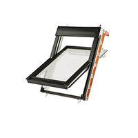 keylite centre pivot roof window 660mm x 1180mm white frosted glazing