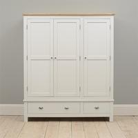 Kenwith Grey Triple Wardrobe