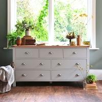 Kenwith Grey Wide 7 Drawer Chest