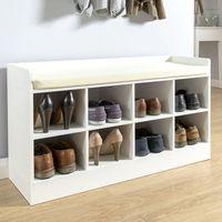 Kempton Shoe Bench in White