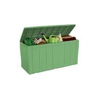 Keter Wood Effect Storage Box - Green.