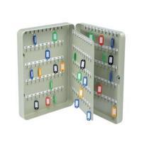 key cabinet steel grey with lock and wall fixings 200 numbered hooks