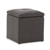 Kent Faux Leather Ottoman with Storage