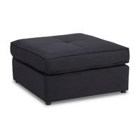 Kendal Fabric Ottoman with Storage Luxury Black