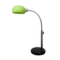 Kepler Table Lamp In Green With Chrome Plated Marble Base