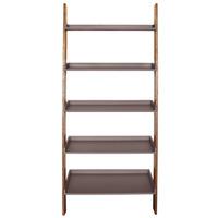 Kensington Oak Ladder Shelf Unit Grey