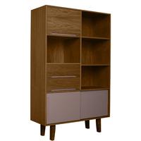 Kensington Walnut Bookcase Grey