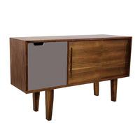 Kensington Walnut Mid Sideboard Grey