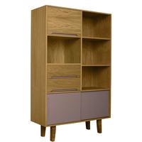 Kensington Oak Bookcase Grey