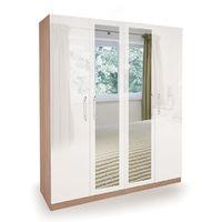 Kew High Gloss 4 Door Wardrobe