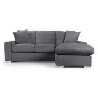 kensington large chaise sofabed dark grey