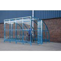 kenilworth porch cycle shelter 3000mm wide powder coated decorative st ...