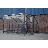 kenilworth porch cycle shelter 3000mm wide powder coated decorative st ...