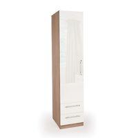 Kew High Gloss 1 Door 2 Drawer Wardrobe