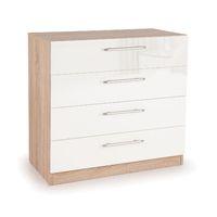 Kew High Gloss 4 Drawer Chest