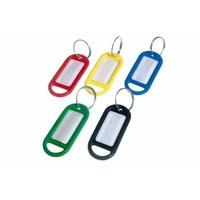 Key Ring Tag Address Label Split Key Ring 5 Assorted Colours ( 2000 )