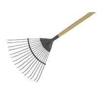 Kent and Stowe 70100261 Carbon Steel Long Handle Lawn and Leaf Rake