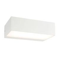 Kempton 2 x 4.5W LED Cube Up & Down Wall White IP44 700LM - 85553