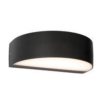 Kempton 2 x 4.5W LED Arc Up & Down Wall Black IP44 850LM - 85548