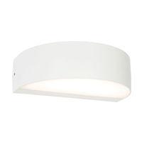 kempton 2 x 45w led arc up down wall white ip44 850lm 85552