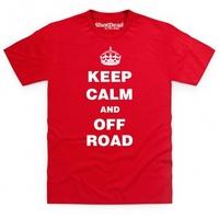 keep calm and off road t shirt