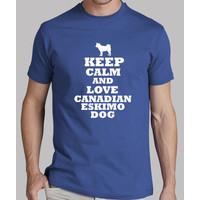 keep calm and love canadian eskimo dog