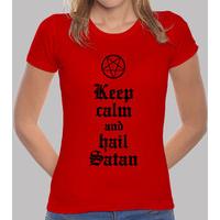 keep calm and hail satan v2 black