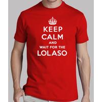 keep calm and white shirt lolaso