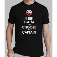 keep calm and choose the captain