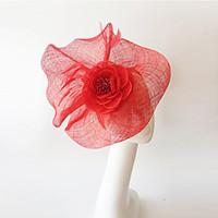 Kentucky Derby Church Races Red Flax Wedding Event Fascinator