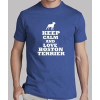 keep calm and love boston terrier