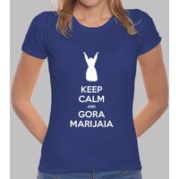 keep calm and gora marijaia (blue for neska version 2)