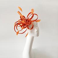 Kentucky Derby Church Races Orange Wedding Event Fascinator