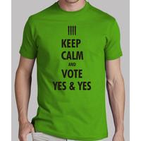 keep calm and vote yes and yes