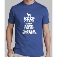 keep calm and love irish water spaniel