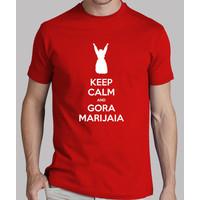 keep calm and gora marijaia (red for mutiko)